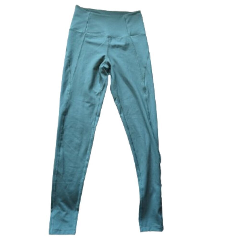 High Rise Dark Teal Green Girlfriend Collective Athletic Leggings
